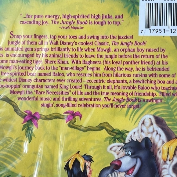 Disney Classics The Jungle Book VHS Tape Vintage Collectable. - Picture 7 of 16